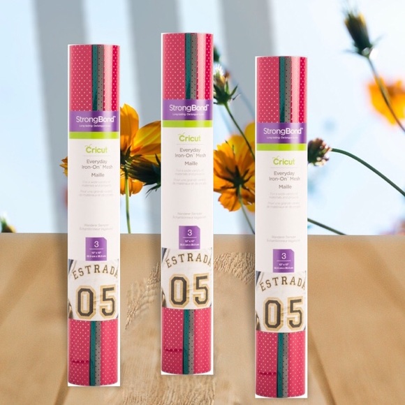 Three rolls, New in package, Cricut Everyday Iron-On Mesh Sampler, Wande… - Picture 6 of 11
